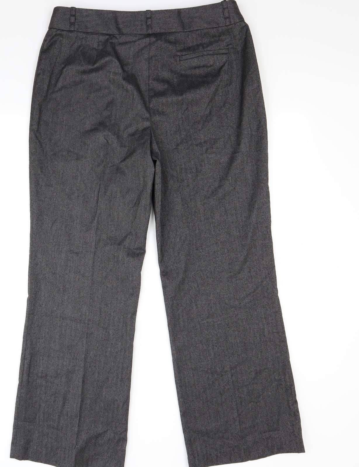 Womens UK Size 16 Marks and Spencer Regular Fit  Grey Trousers