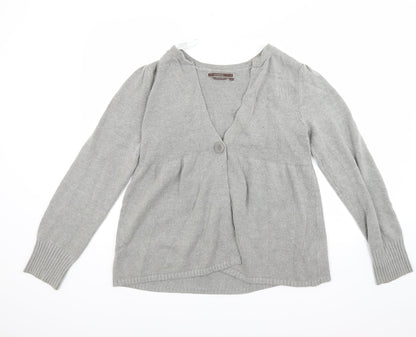 To the Max Womens Grey   Cardigan Jumper Size M