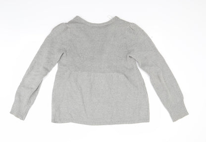 To the Max Womens Grey   Cardigan Jumper Size M