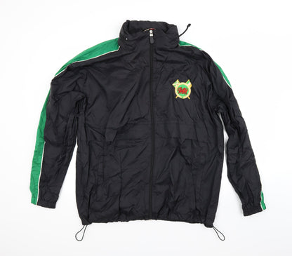 Mens UK Size S Game Gear Black Windbreaker Coat