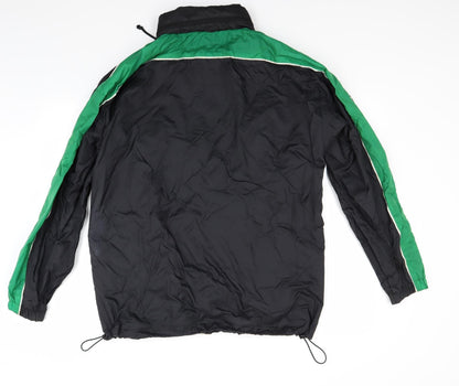 Mens UK Size S Game Gear Black Windbreaker Coat