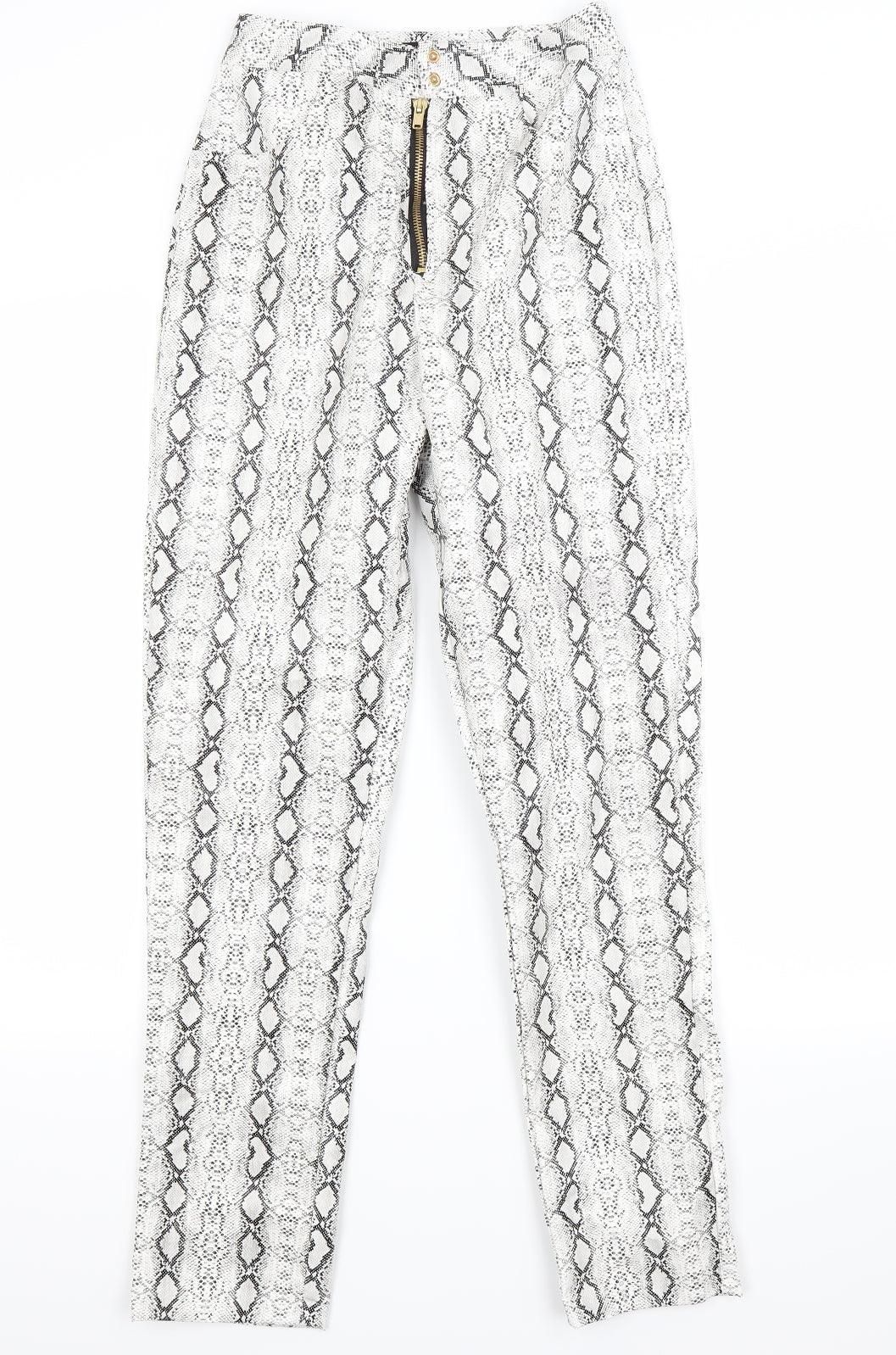 Womens UK Size 6 PRETTYLITTLETHING Regular Fit  White Trousers