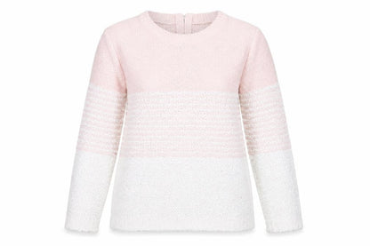 Debenhams Womens Pink Striped Knit Pullover Jumper Size 16