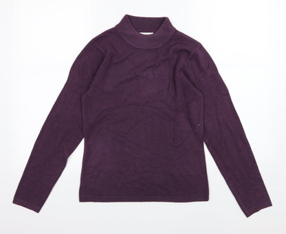 Matalan Womens Purple  Knit Pullover Jumper Size 10