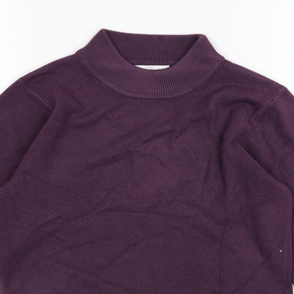 Matalan Womens Purple  Knit Pullover Jumper Size 10