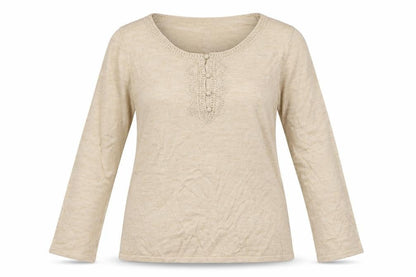 Soon Womens Brown  Knit Pullover Jumper Size 20