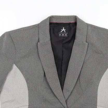 Atmosphere Womens Grey  Rayon Jacket Suit Jacket Size 14