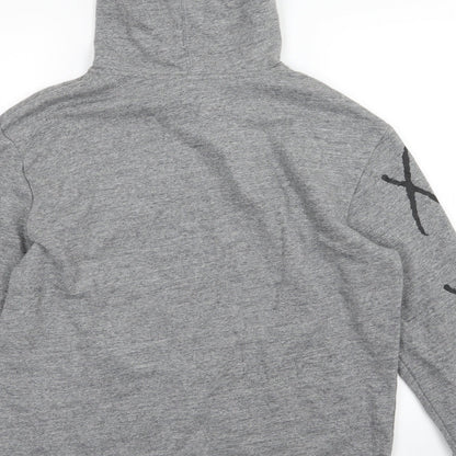 H&M Womens Gold  Jersey Pullover Hoodie Size M  - XOXO