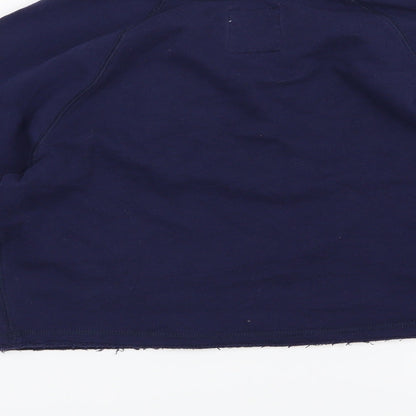 Girly Kicks Womens Blue  Jersey Pullover Sweatshirt Size S