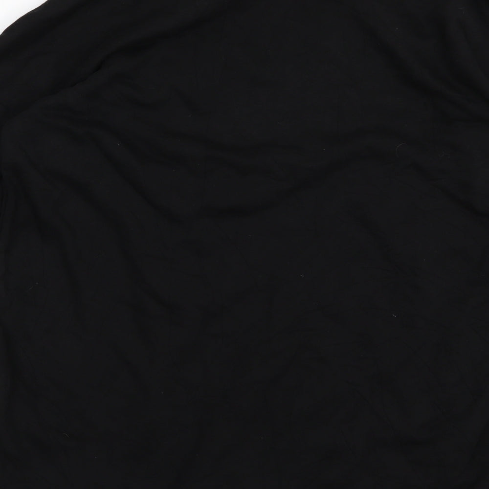 Defacto Womens Black Striped Jersey Pullover Sweatshirt Size XS  - Sequin oversized