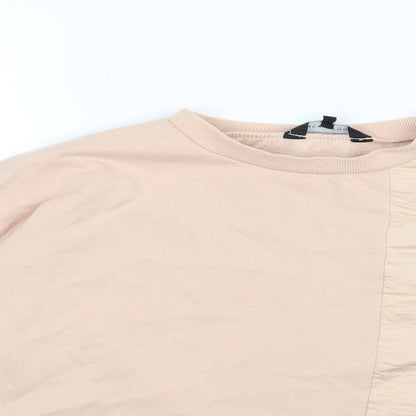 New Look Womens Pink  Jersey Pullover Sweatshirt Size 16