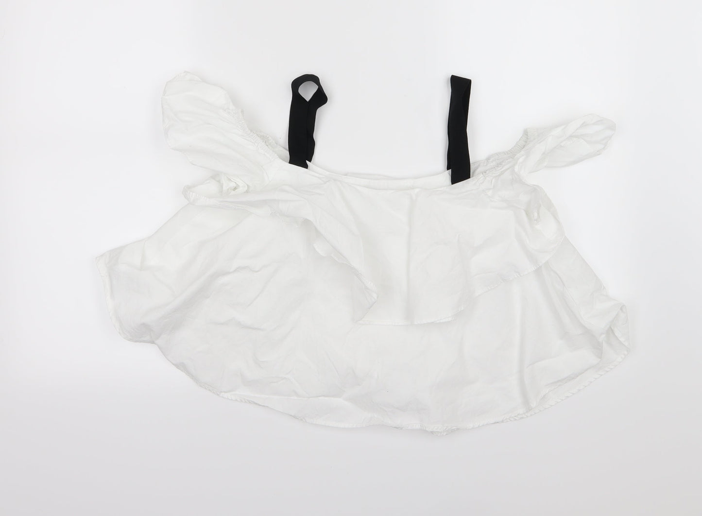 Womens UK Size XS Zara White Basic Blouse