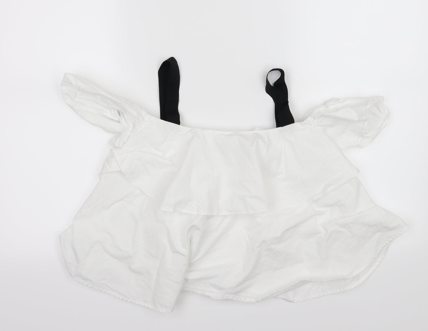 Womens UK Size XS Zara White Basic Blouse