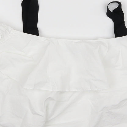 Womens UK Size XS Zara White Basic Blouse