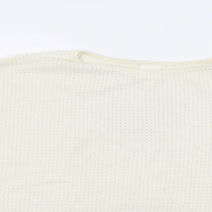 H&M Womens Ivory  Knit Pullover Jumper Size L