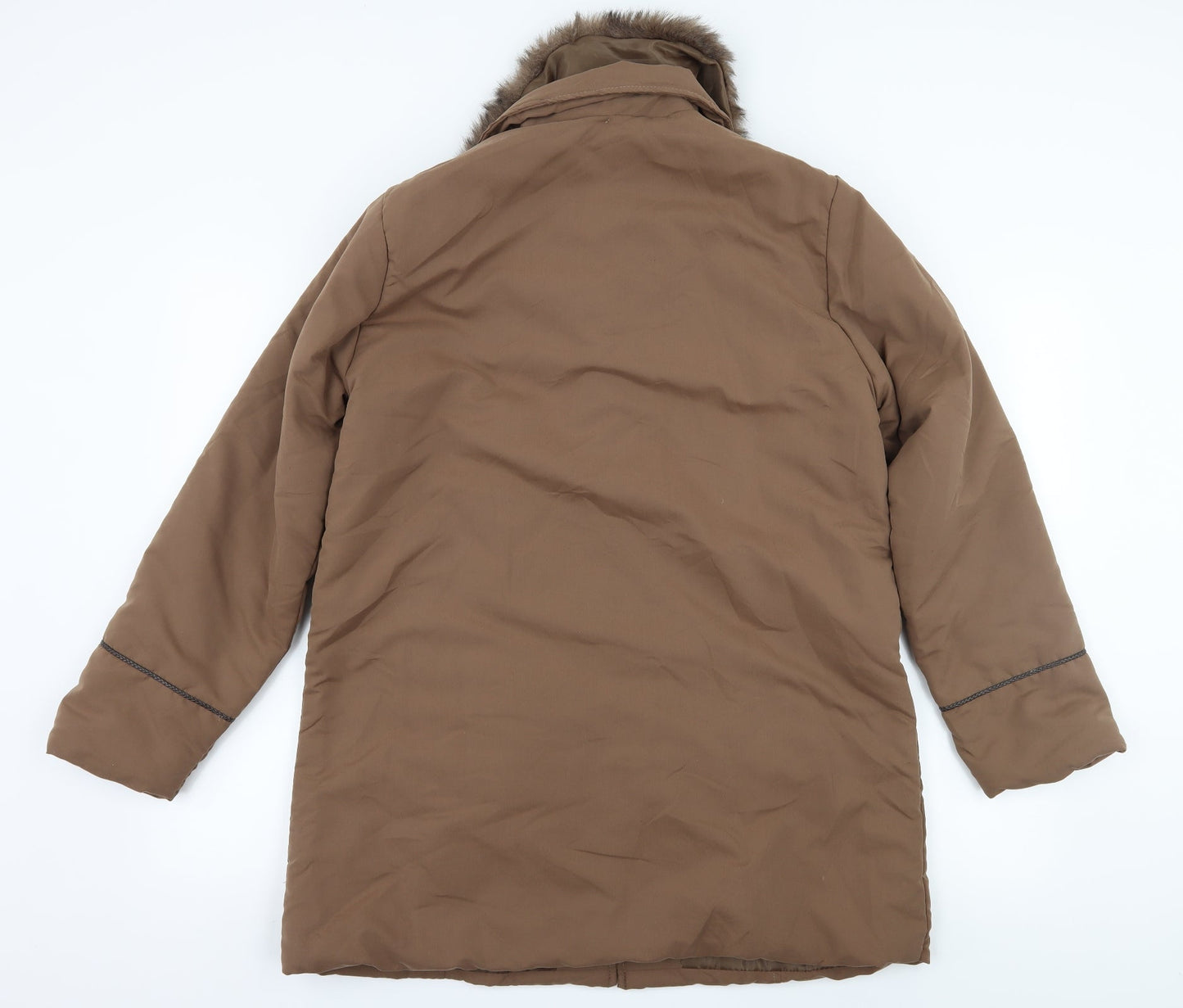 Womens UK Size 10 Neuville Brown Overcoat