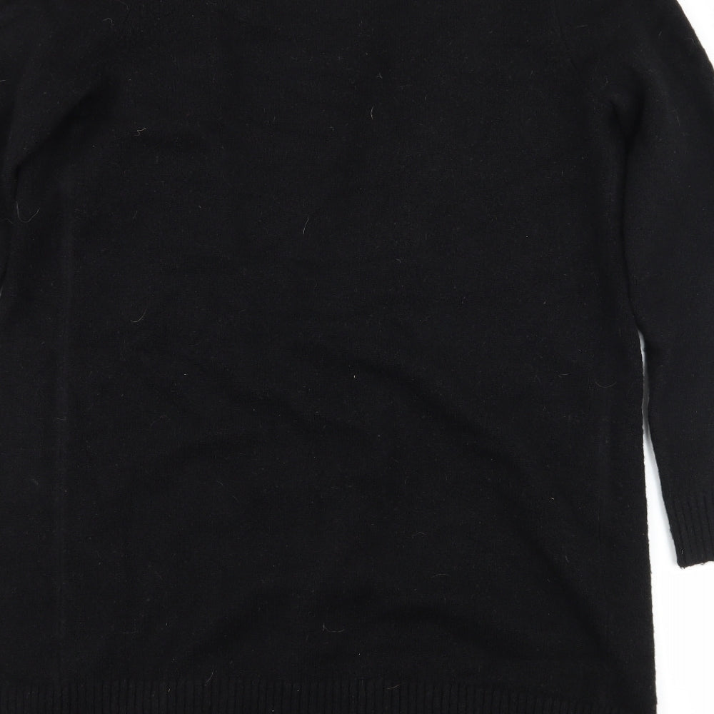 Primark Womens Black  Knit Cardigan Jumper Size 10