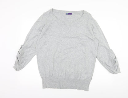 AJC Womens Grey  Knit Pullover Jumper Size 18
