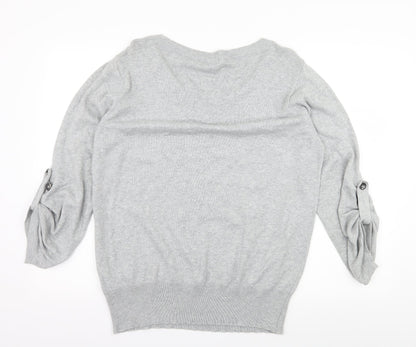AJC Womens Grey  Knit Pullover Jumper Size 18