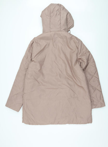 Womens UK Size S Anne De Lancay Pink Parka Coat