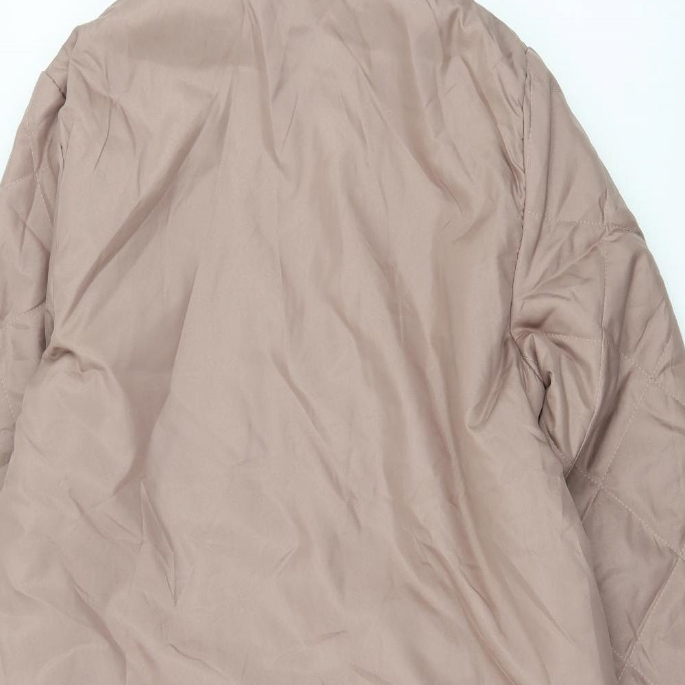 Womens UK Size S Anne De Lancay Pink Parka Coat