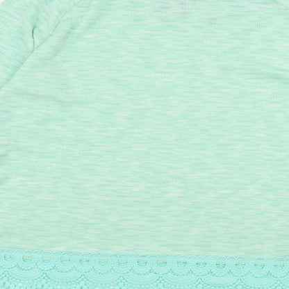 Paramour Womens Green  Knit Pullover Jumper Size M  - Crochet detail