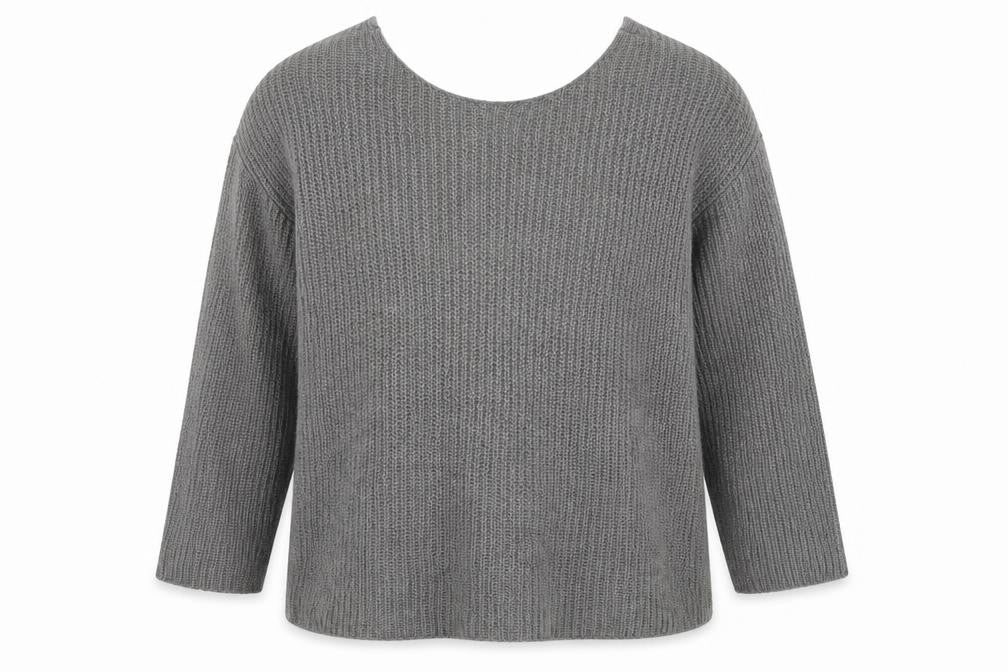 H&M Womens Grey  Knit Pullover Jumper Size L