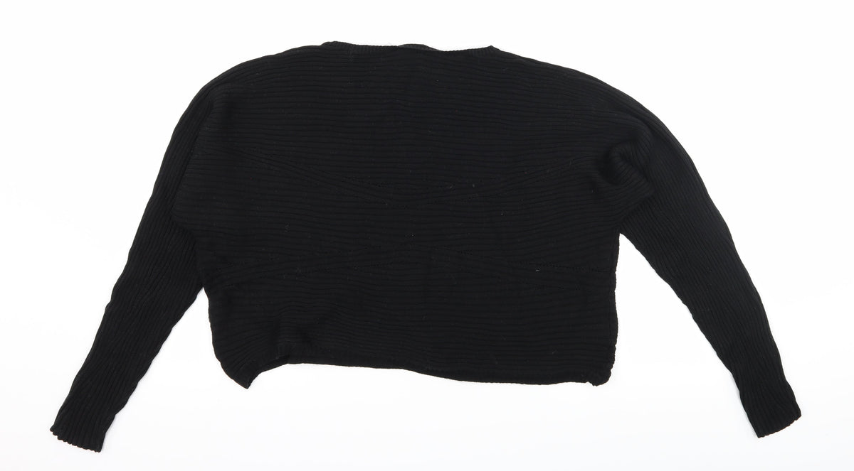 KappAhl Womens Black  Knit Pullover Jumper Size M