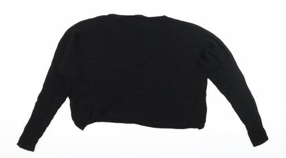 KappAhl Womens Black  Knit Pullover Jumper Size M