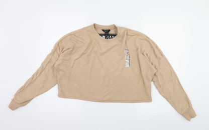 New Look Girls Beige Striped Jersey Pullover Sweatshirt Size 14-15 Years  - Miami