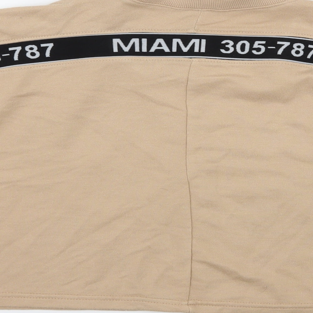 New Look Girls Beige Striped Jersey Pullover Sweatshirt Size 14-15 Years  - Miami