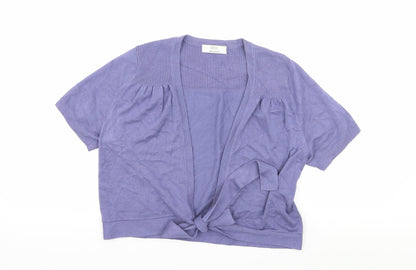 Marks and Spencer Womens Purple  Knit Cardigan Jumper Size 14
