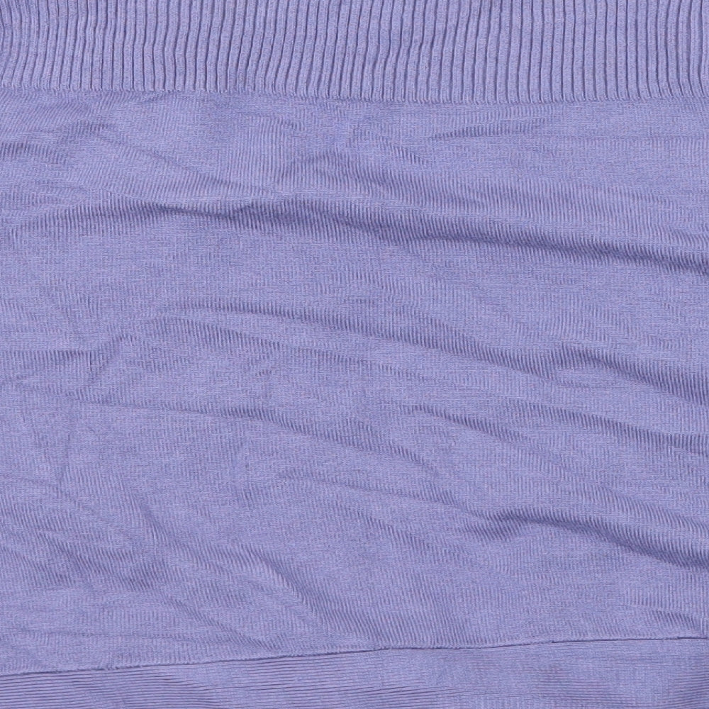Marks and Spencer Womens Purple  Knit Cardigan Jumper Size 14