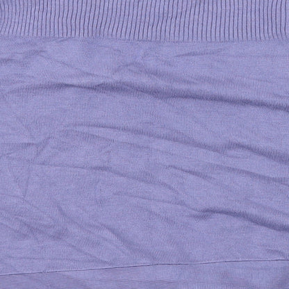 Marks and Spencer Womens Purple  Knit Cardigan Jumper Size 14