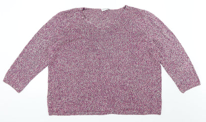 Collection L Womens Pink   Pullover Jumper Size XL