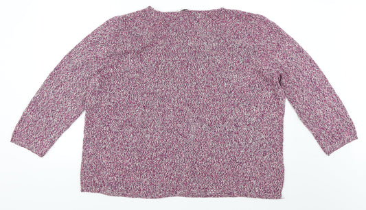 Collection L Womens Pink   Pullover Jumper Size XL