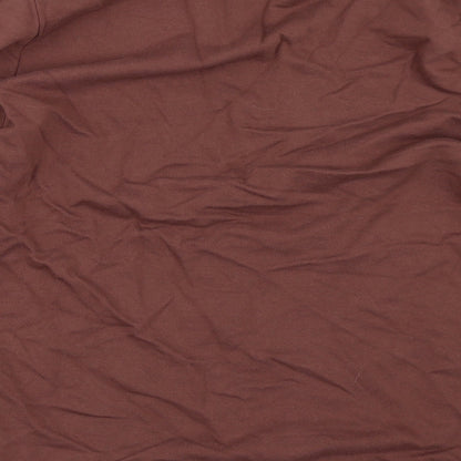 Womens UK Size S ASOS Brown Henley Sweatshirt