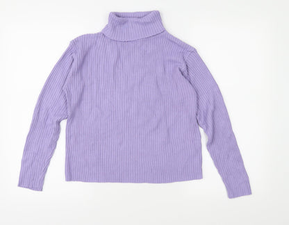 Sophie Girls Purple  Knit Pullover Jumper Size 14 Years