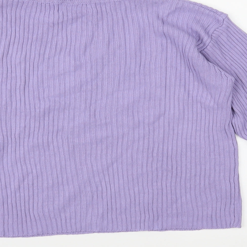 Sophie Girls Purple  Knit Pullover Jumper Size 14 Years