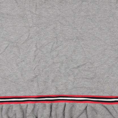 Tu Womens Grey Striped Knit Pullover Jumper Size 14