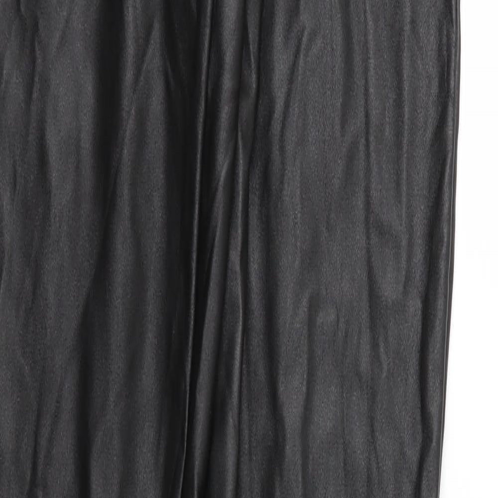 Womens UK Size 8 PRETTYLITTLETHING Regular Fit  Black Trousers