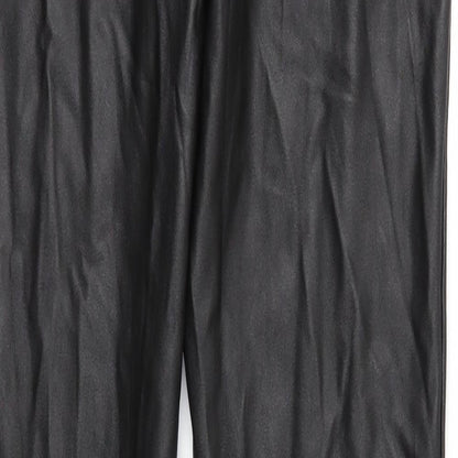 Womens UK Size 8 PRETTYLITTLETHING Regular Fit  Black Trousers