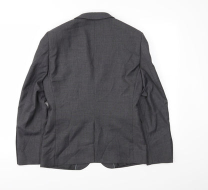 Mens UK Size 36 Burton Regular Grey Suit Jacket