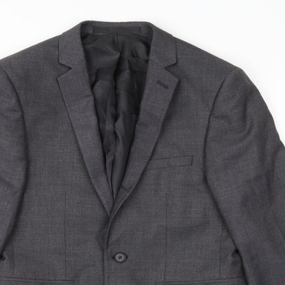 Mens UK Size 36 Burton Regular Grey Suit Jacket