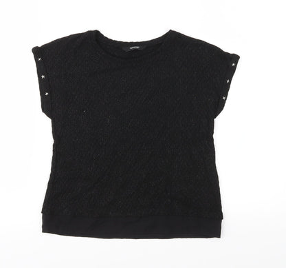 George Girls Black  Knit Pullover Jumper Size 8-9 Years
