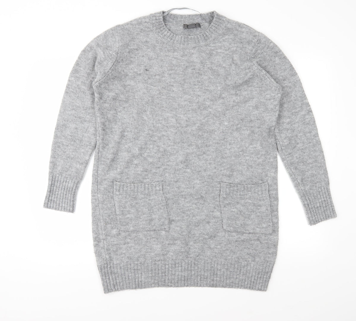 Primark Womens Grey  Knit Pullover Jumper Size S