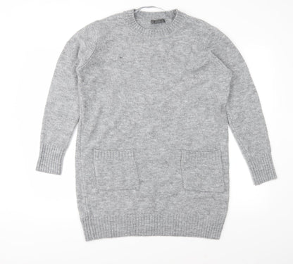 Primark Womens Grey  Knit Pullover Jumper Size S