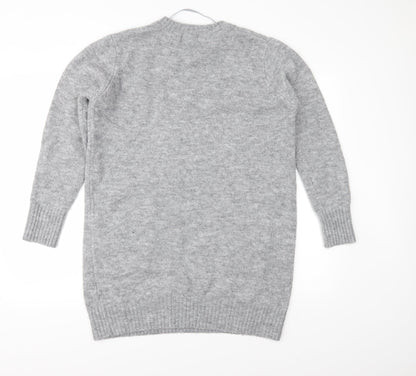 Primark Womens Grey  Knit Pullover Jumper Size S