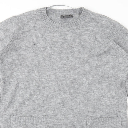 Primark Womens Grey  Knit Pullover Jumper Size S