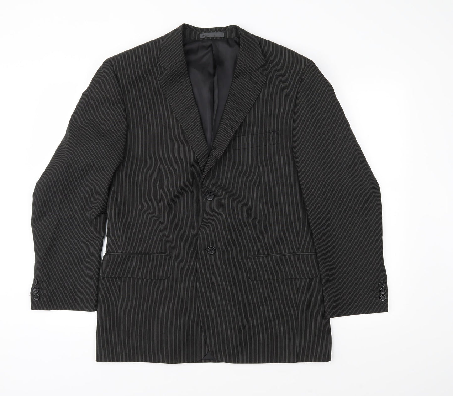 Mens UK Size 40 BHS Regular Black Suit Jacket